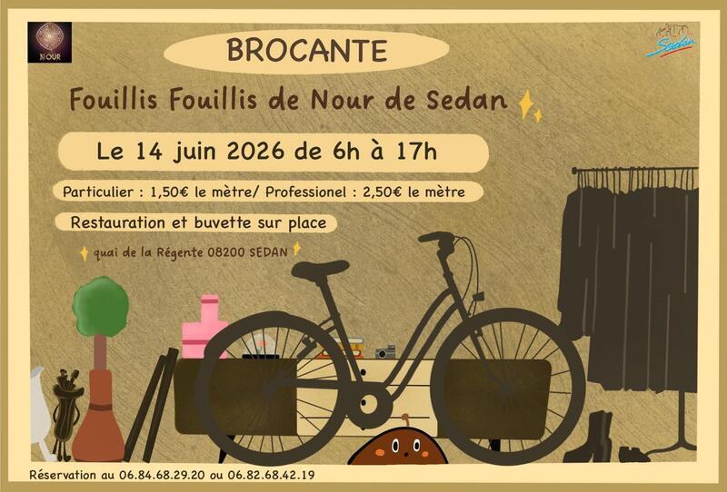 Affiche Brocante Sedan dimanche 14 juin 2026 (08200)