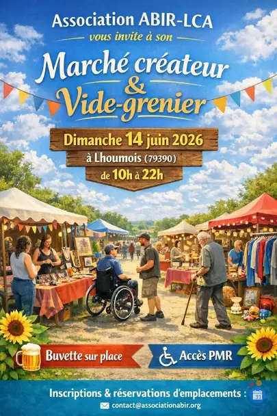 Affiche Vide-grenier Lhoumois dimanche 14 juin 2026 (79390)