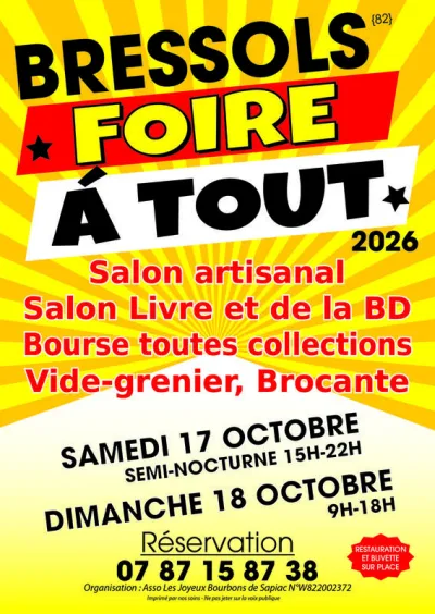 Affiche Foire à tout de Bressols