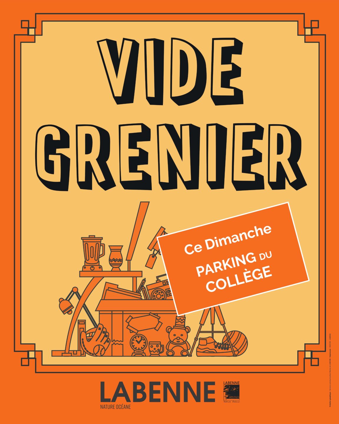 Affiche Vide-grenier Labenne dimanche 4 octobre 2026 (40530)
