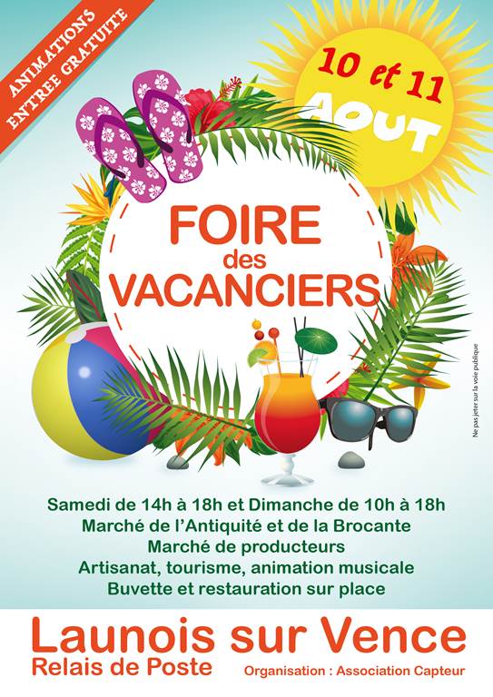 Affiche Brocante Launois-sur-Vence lundi 10 août 2026 (08430)