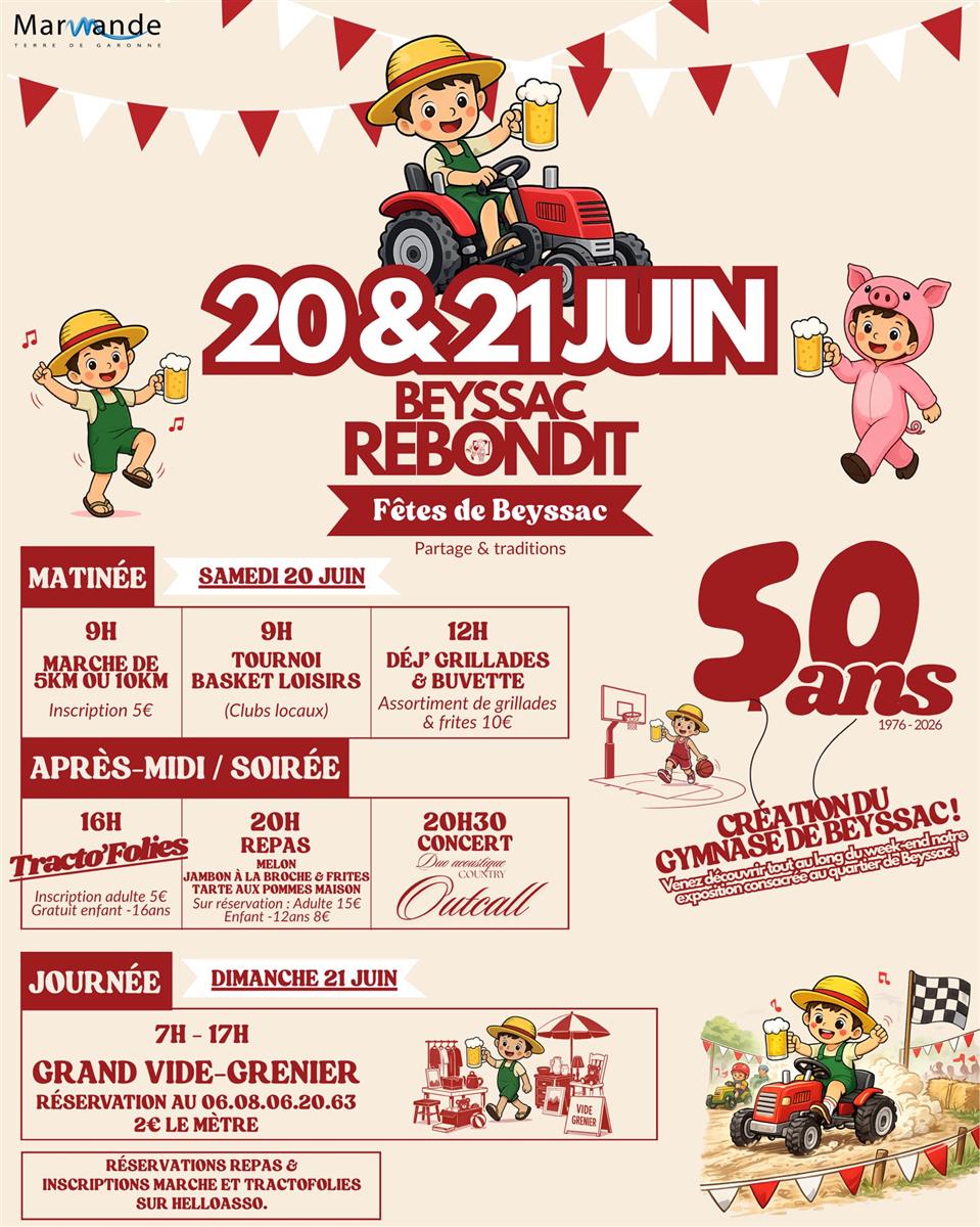 Affiche Vide-grenier Beyssac dimanche 21 juin 2026 (47200)