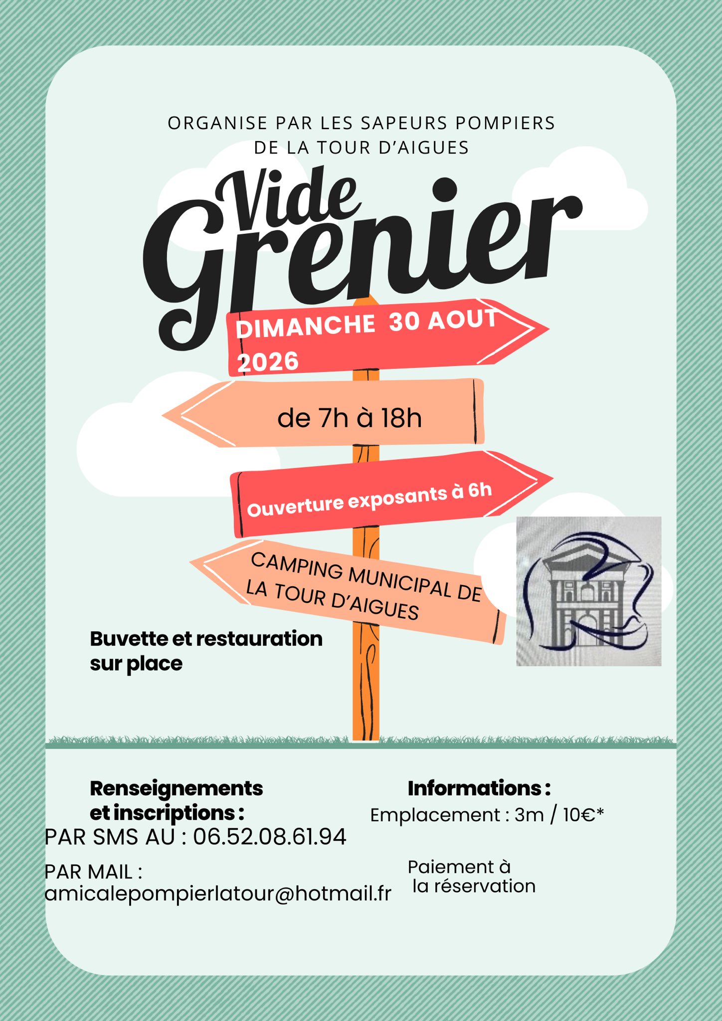 Affiche Vide-grenier La Tour d'Aigues dimanche 30 août 2026 (84240)