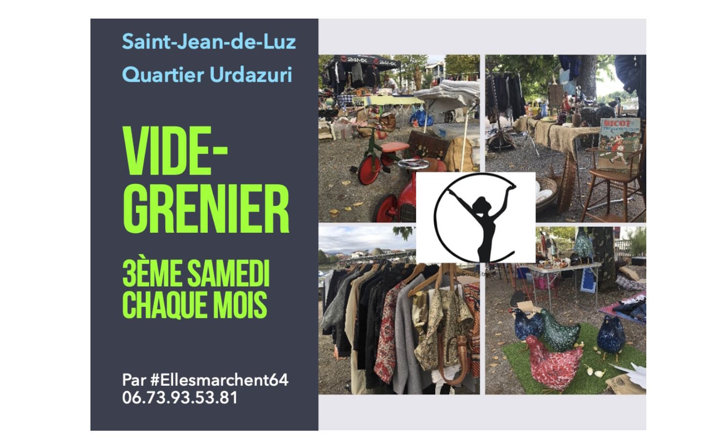 Affiche Vide-grenier Saint-Jean-de-Luz samedi 15 août 2026 (64500)