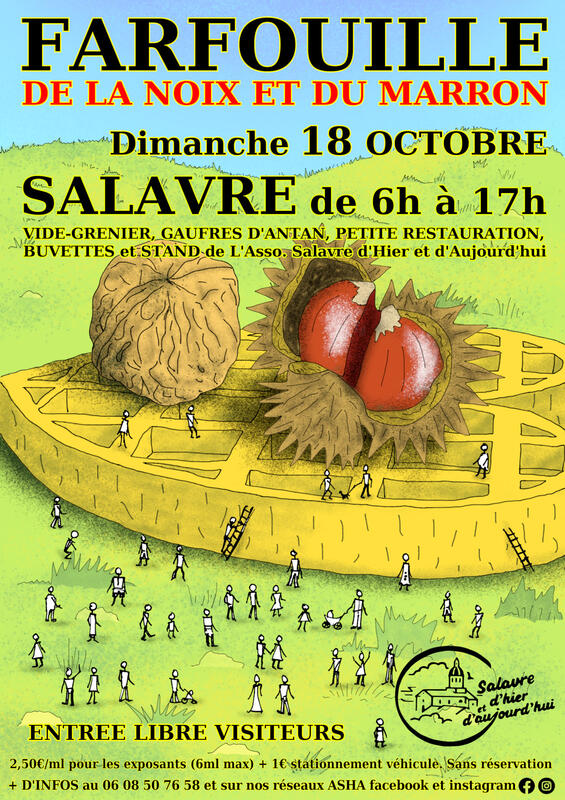 Affiche Farfouille de la noix et du marron à Salavre