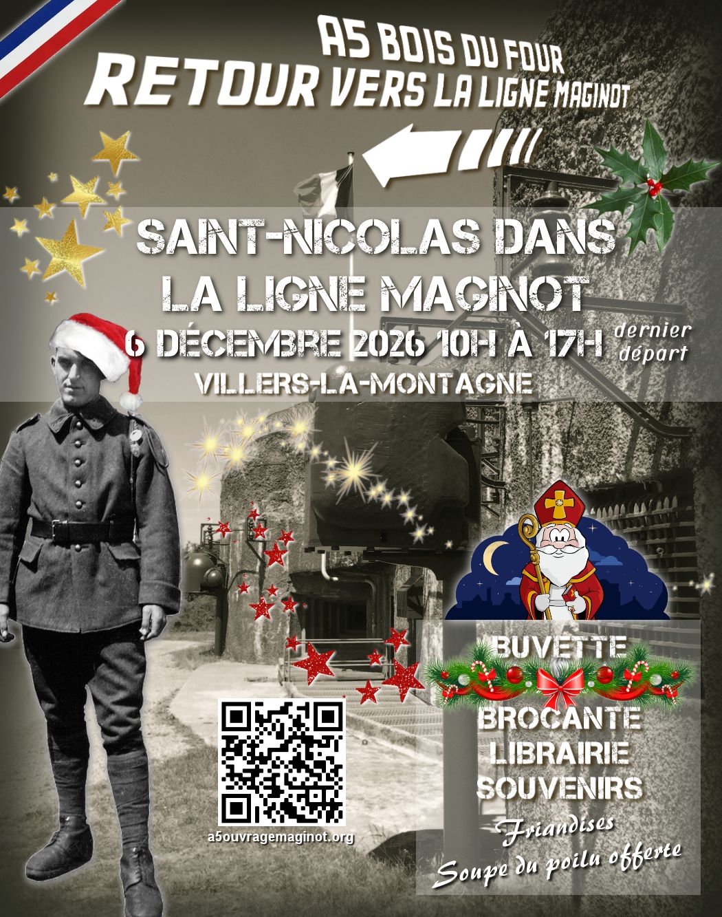 Affiche Brocante Villers-la-Montagne dimanche 6 décembre 2026 (54920)