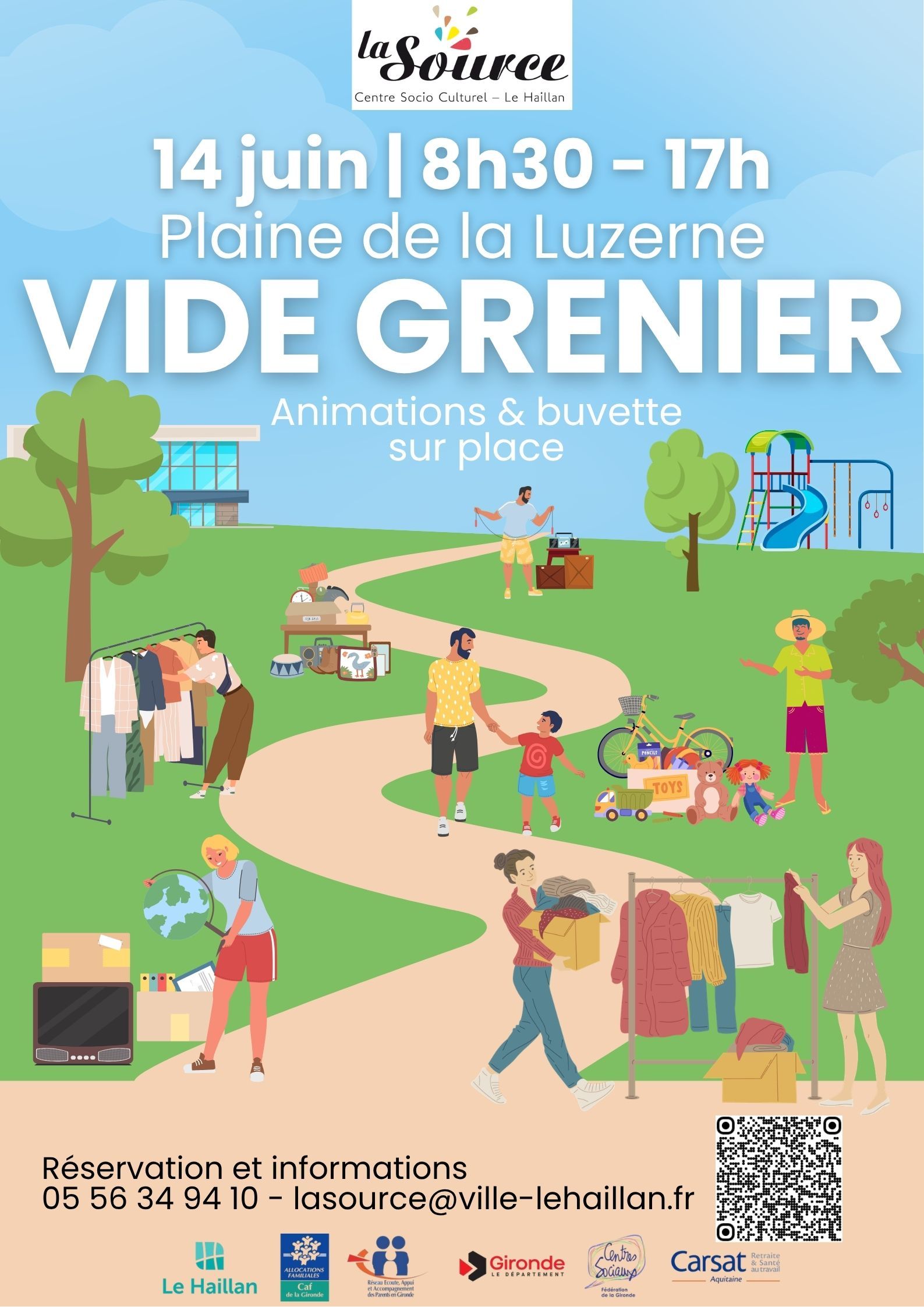Affiche Vide-grenier Le Haillan dimanche 14 juin 2026 (33185)