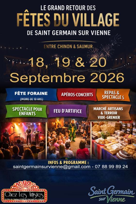 Affiche Vide-grenier Saint-Germain-sur-Vienne dimanche 20 septembre 2026