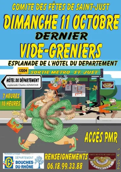Affiche Vide-greniers de Saint-Just à Marseille 4e
