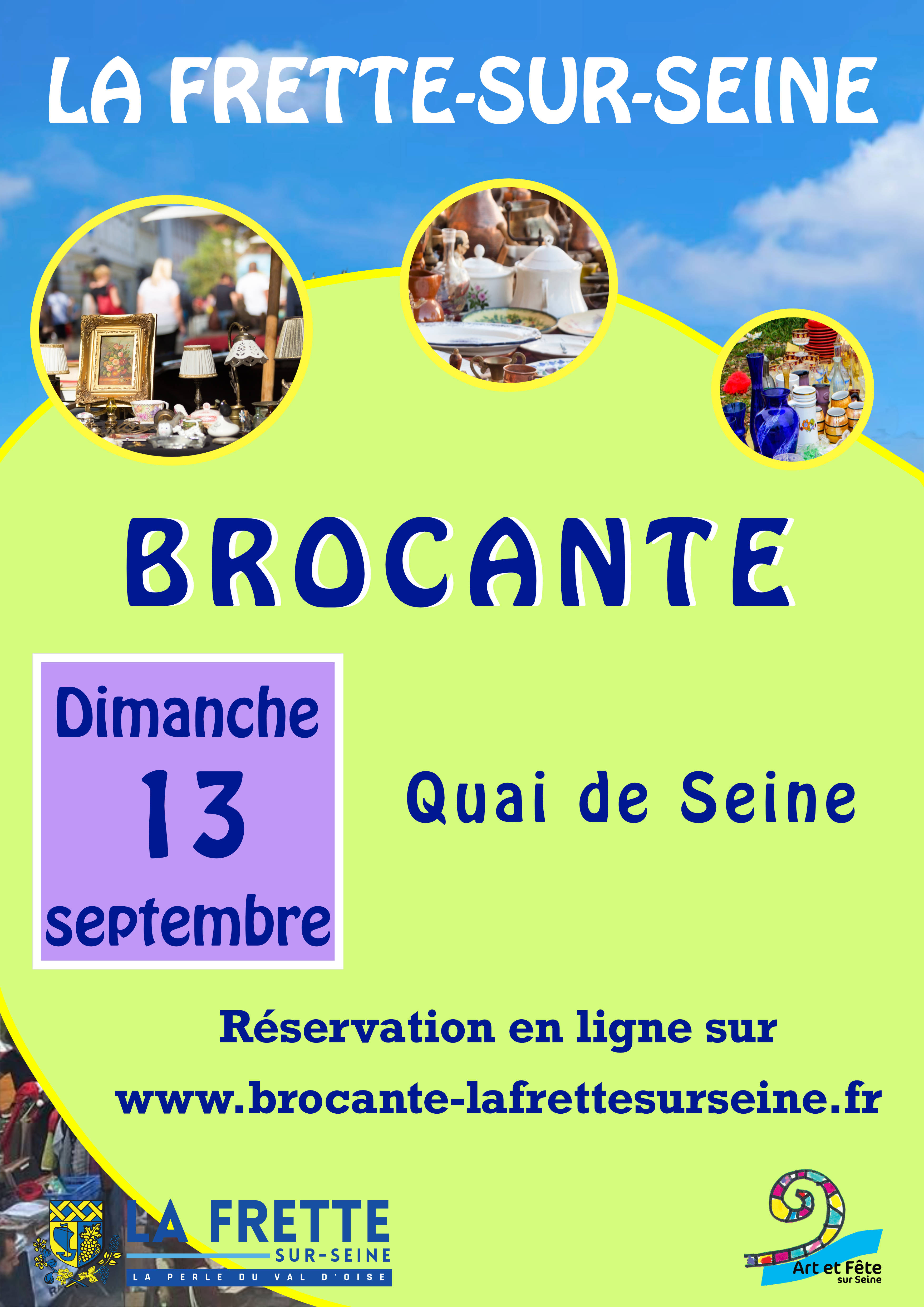 Affiche Brocante La Frette-sur-Seine dimanche 13 septembre 2026 (95530)