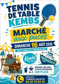 Affiche Marche aux puces Kembs dimanche 16 aout 2026 (68680)