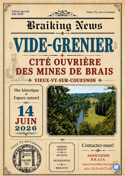 Affiche Vide-grenier Vieux-Vy-sur-Couesnon dimanche 14 juin 2026 (35490)