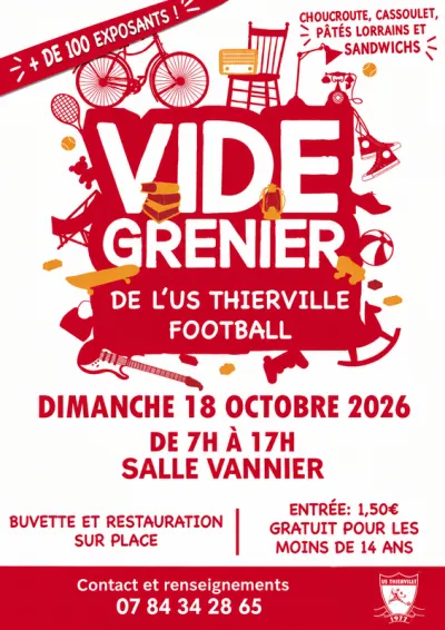 Affiche Vide-grenier de l'US Thierville Football à Thierville