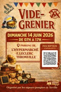 Affiche Vide-grenier Thionville dimanche 14 juin 2026 (57100)