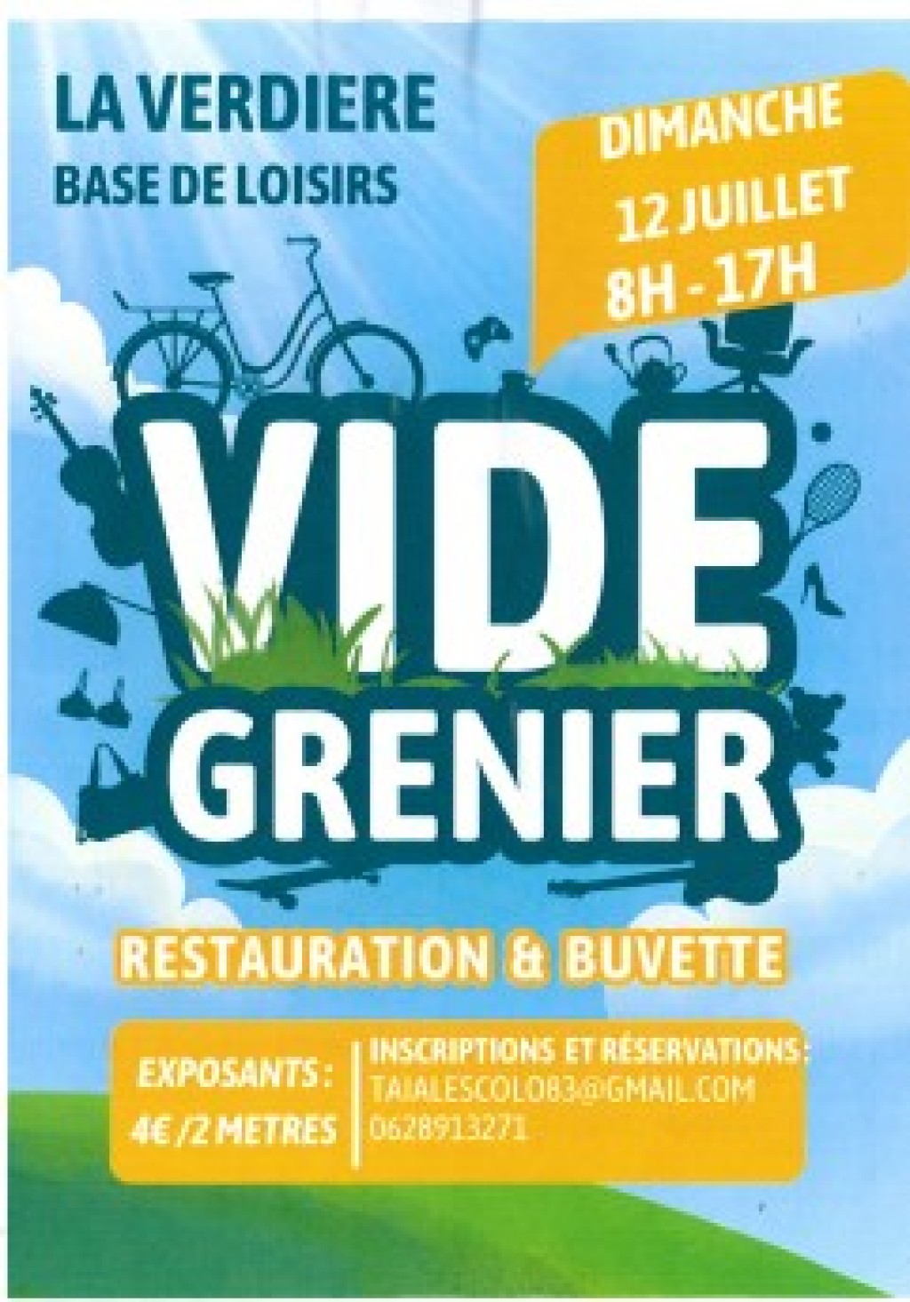 Affiche Vide-grenier La Verdière dimanche 12 juillet 2026 (83560)