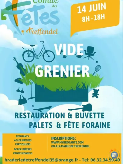 Affiche Vide-grenier Treffendel dimanche 14 juin 2026 (35380)