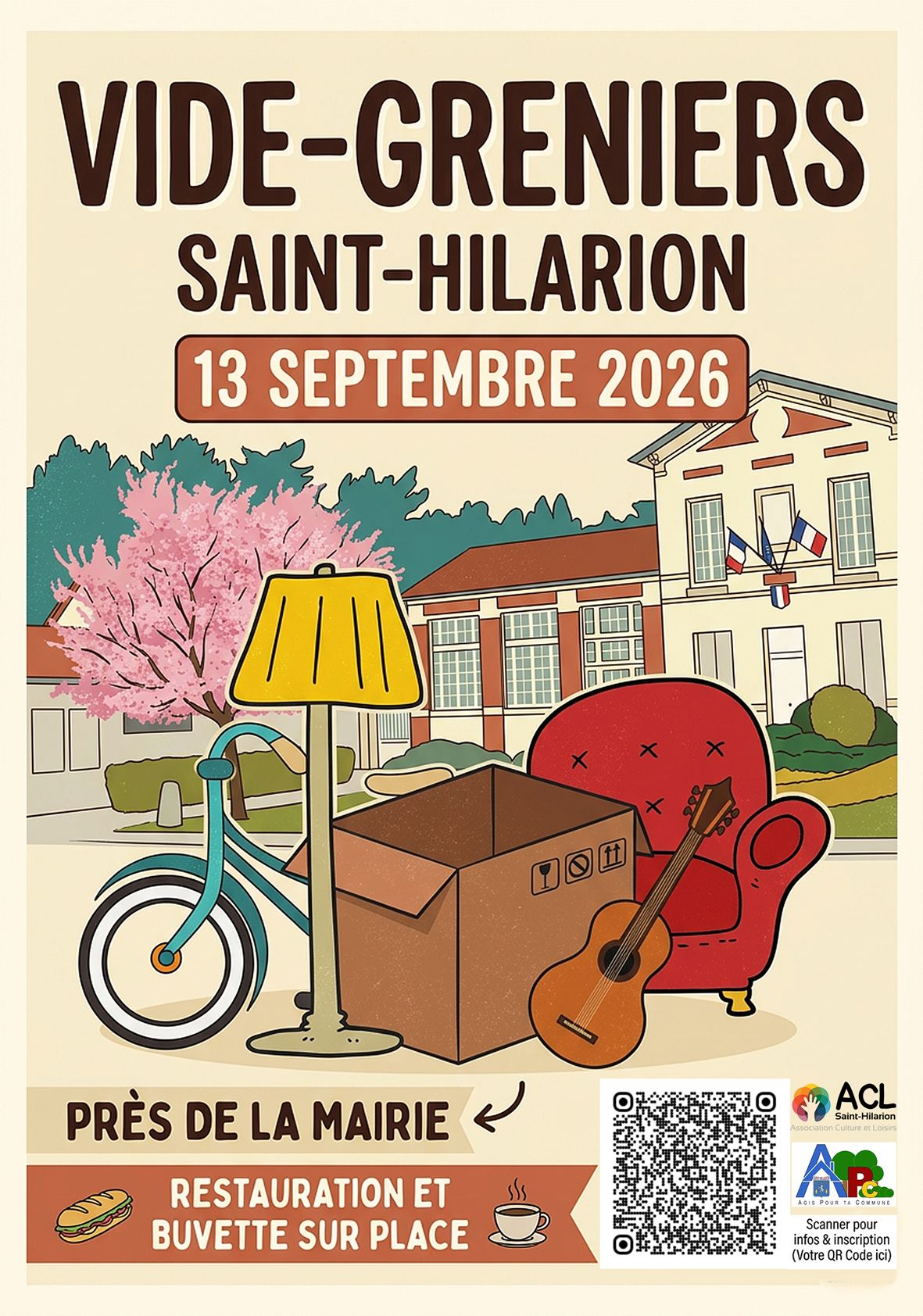 Affiche Vide-greniers Saint-Hilarion dimanche 13 septembre 2026 (78125)