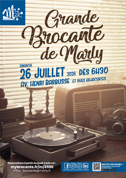 Affiche Brocante Marly dimanche 26 juillet 2026 (57155)