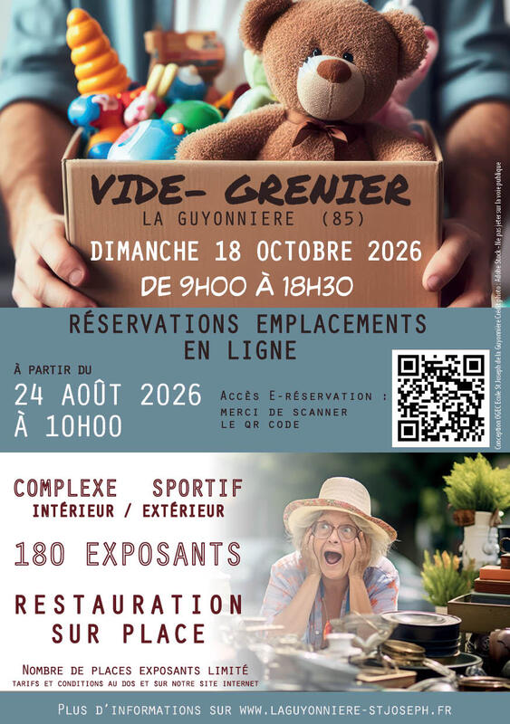 Affiche Vide-grenier de l'école Saint-Joseph à La Guyonnière