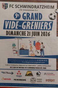 Affiche Vide-grenier Schwindratzheim dimanche 21 juin 2026 (67270)