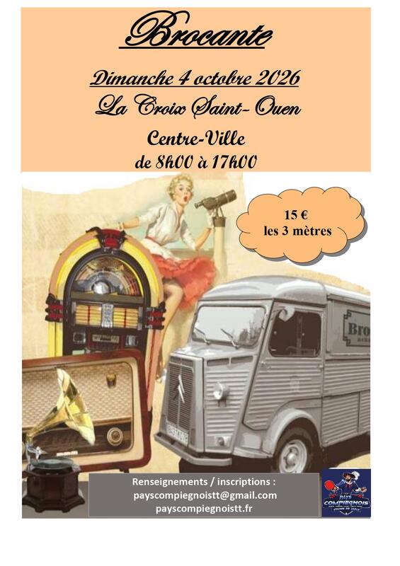 Affiche Brocante du Pays Compiégnois TT à La Croix-Saint-Ouen