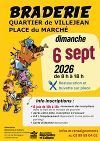 Affiche Braderie Villejean Rennes dimanche 6 septembre 2026 (35000)
