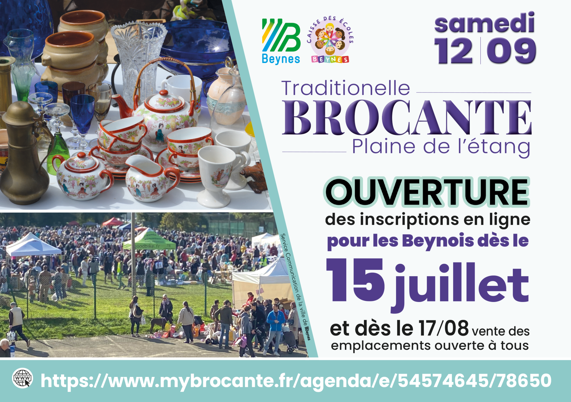 Affiche Brocante traditionnelle Beynes samedi 12 septembre 2026 (78650)