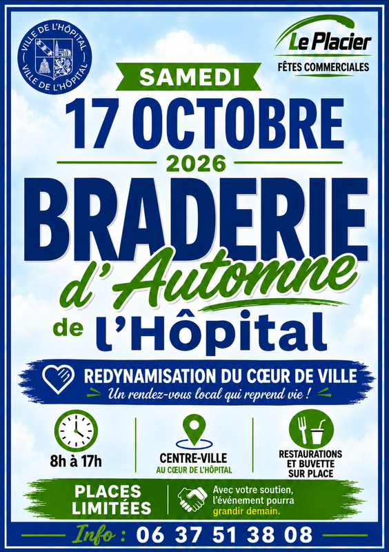 Affiche Braderie d'automne de L'Hôpital