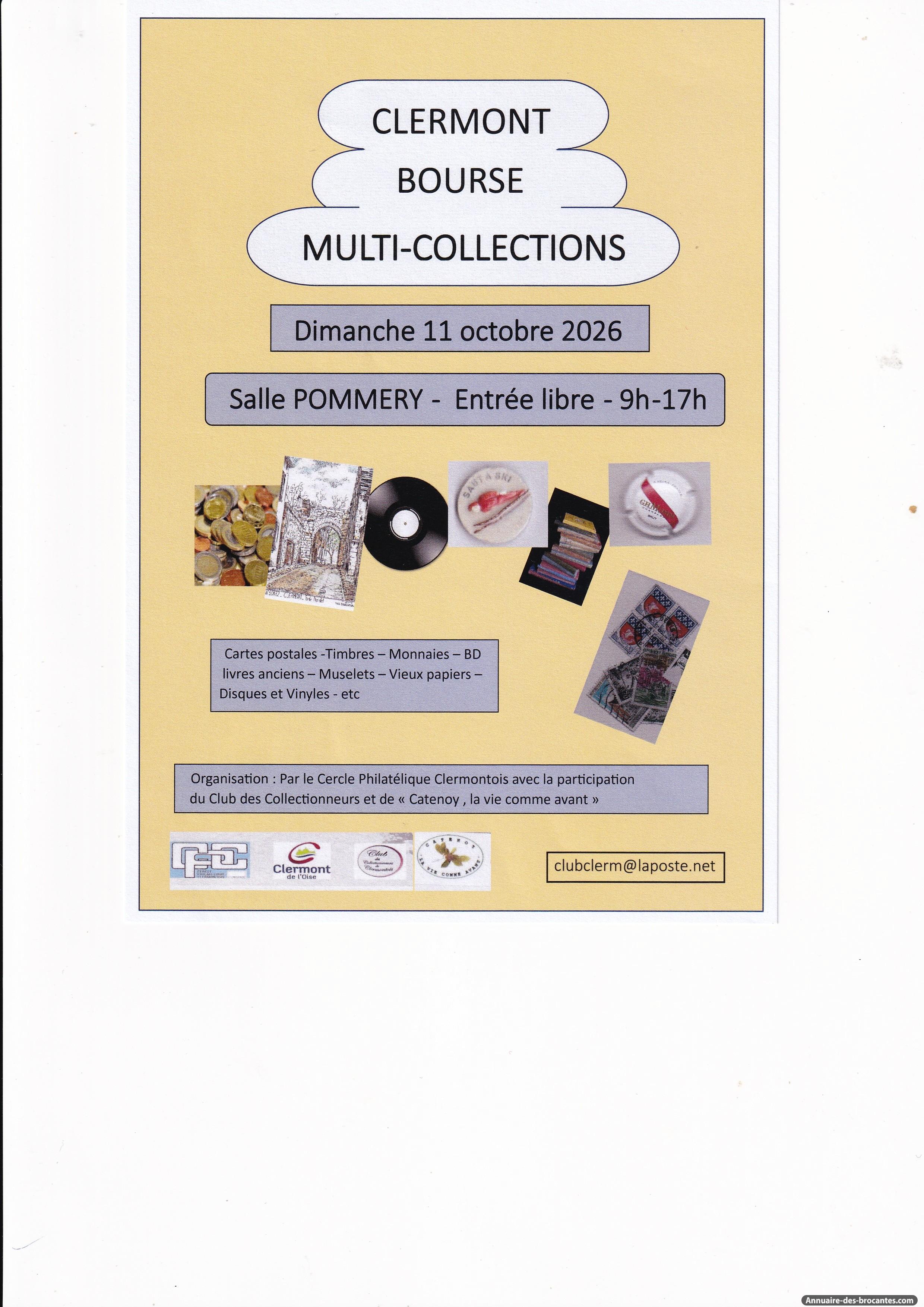 Affiche Bourse multi-collections de Clermont dimanche 11 octobre 2026 (60)