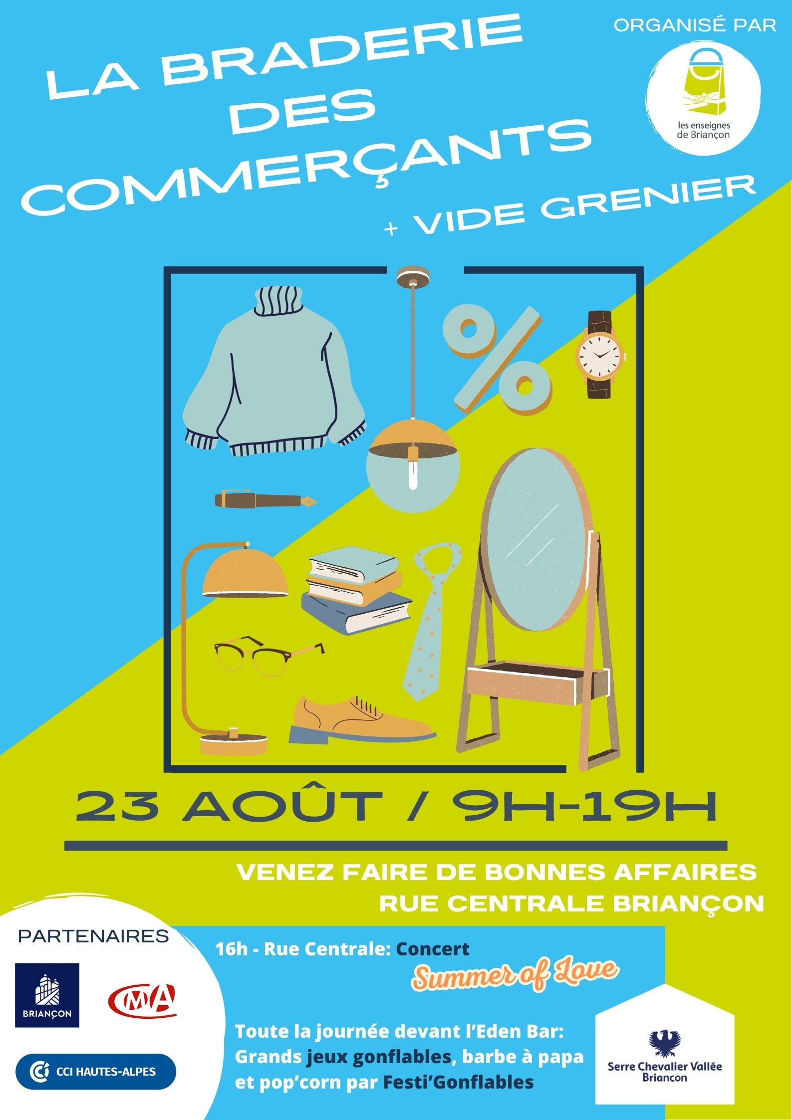 Affiche Vide-grenier Briançon dimanche 23 août 2026 (05100)