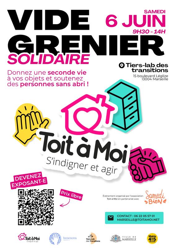 Affiche Vide-Grenier solidaire Toit à Moi