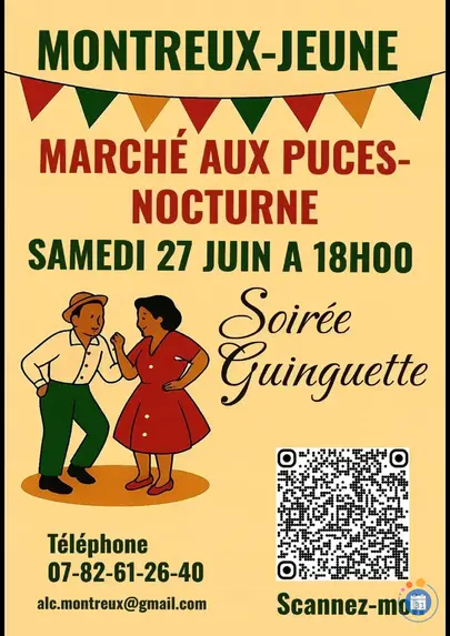 Affiche Marche aux puces nocturne Montreux-Jeune samedi 27 juin 2026 (68210)