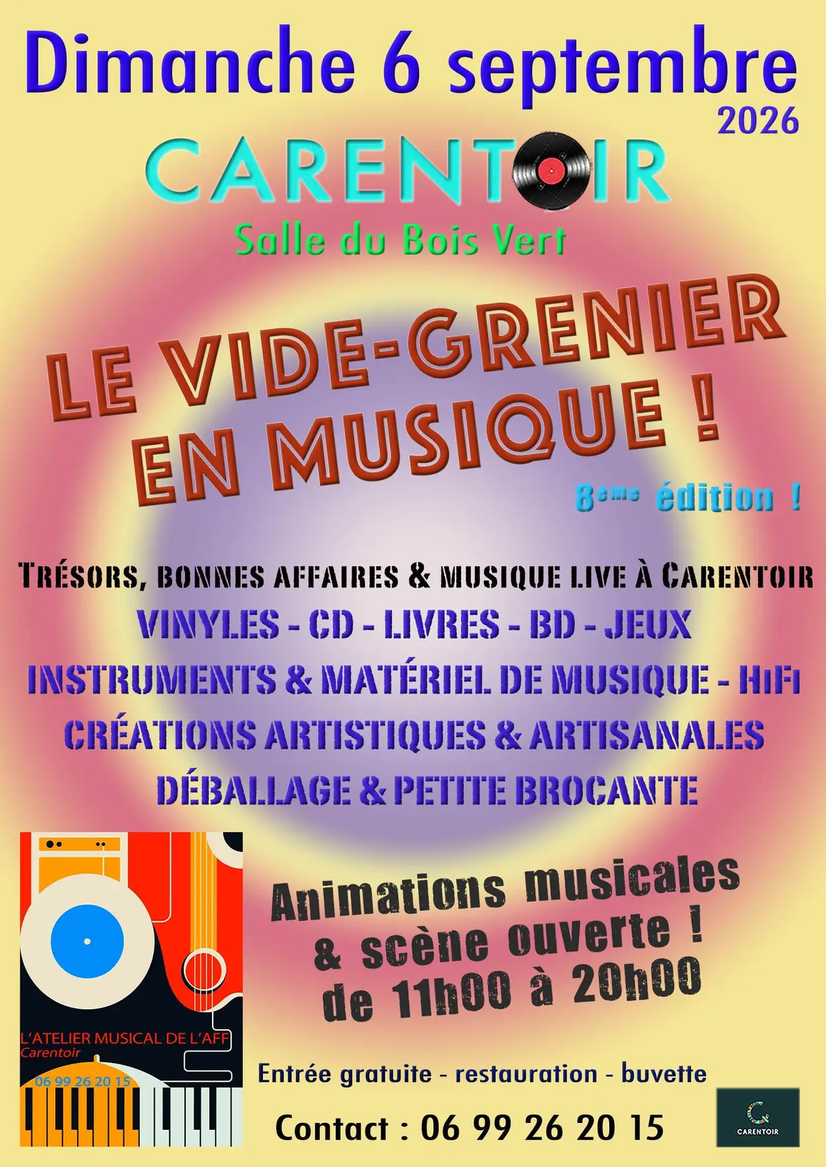 Affiche Vide-grenier Carentoir dimanche 6 septembre 2026 (56910)