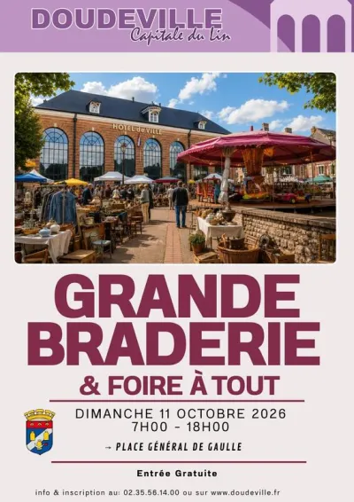 Affiche Braderie et foire à tout de Doudeville