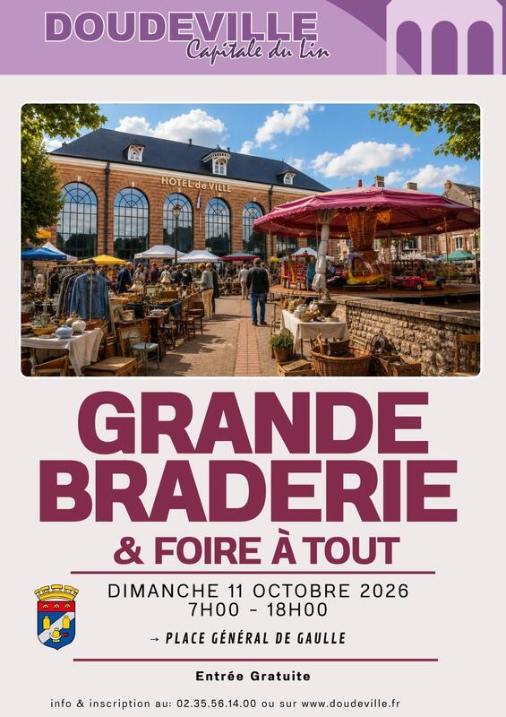 Affiche Braderie et foire à tout de Doudeville