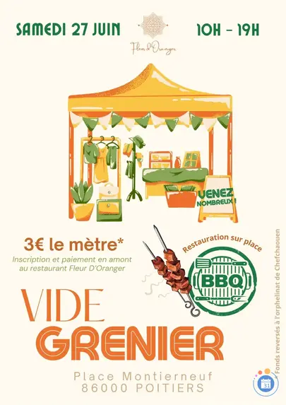 Affiche Vide-grenier Poitiers samedi 27 juin 2026 (86000)