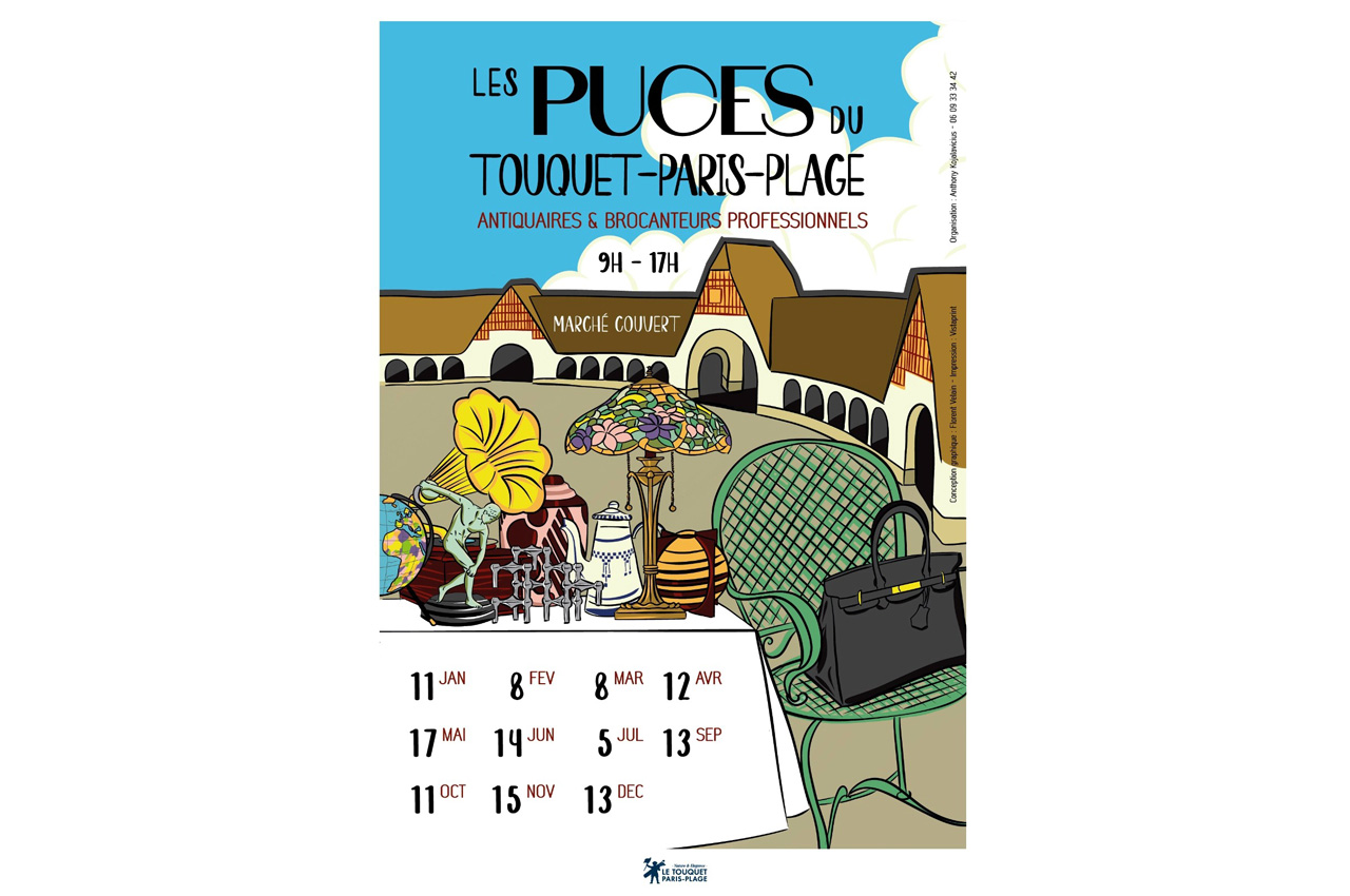 Affiche Puces du Touquet-Paris-Plage dimanche 14 juin 2026 (62520)