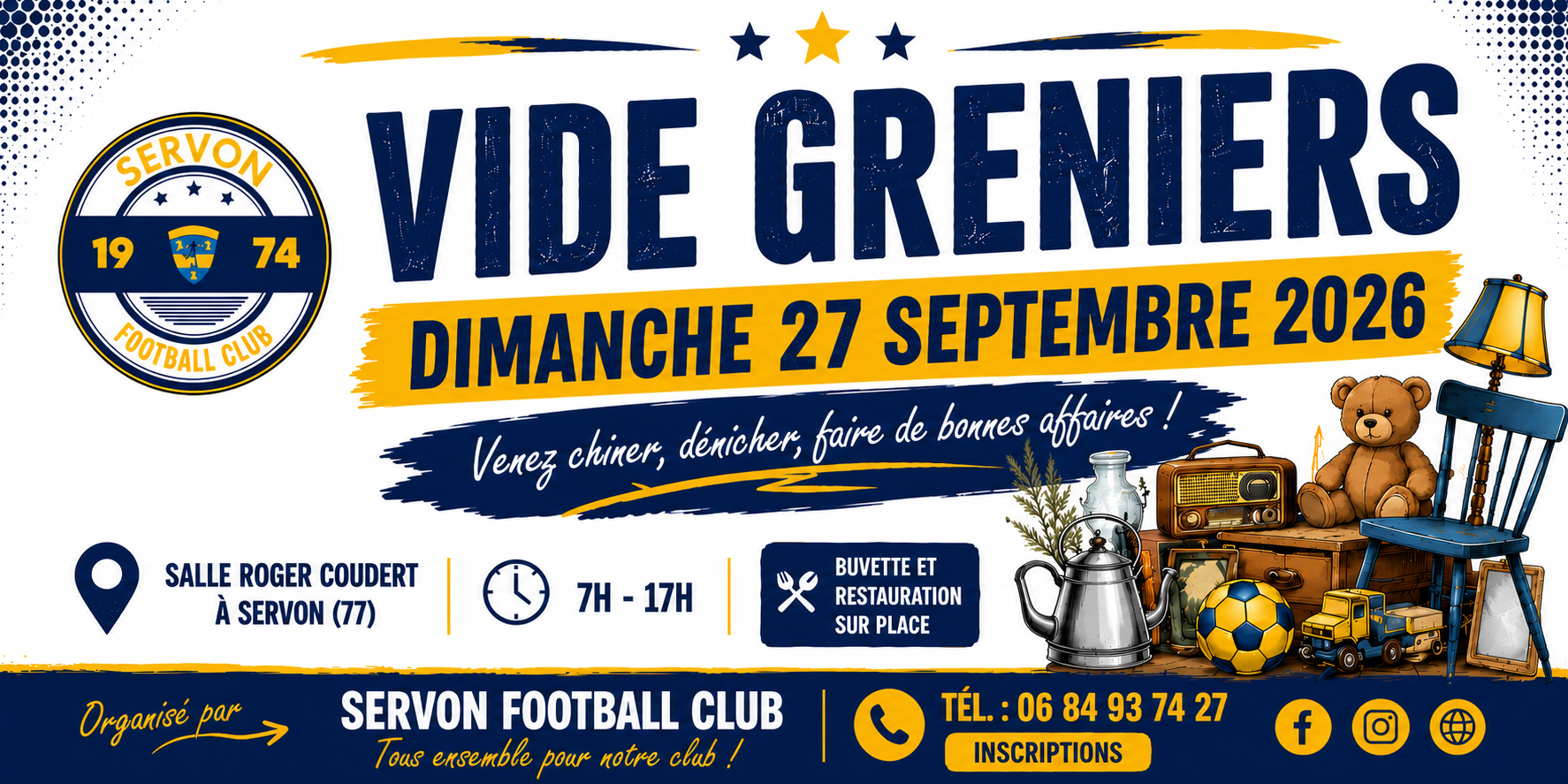 Affiche Vide-greniers Servon dimanche 27 septembre 2026 (77170)