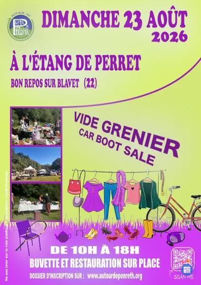 Affiche Vide-grenier Bon Repos sur Blavet dimanche 23 août 2026 (22)