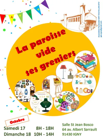 Affiche Vide-greniers de la paroisse à Igny