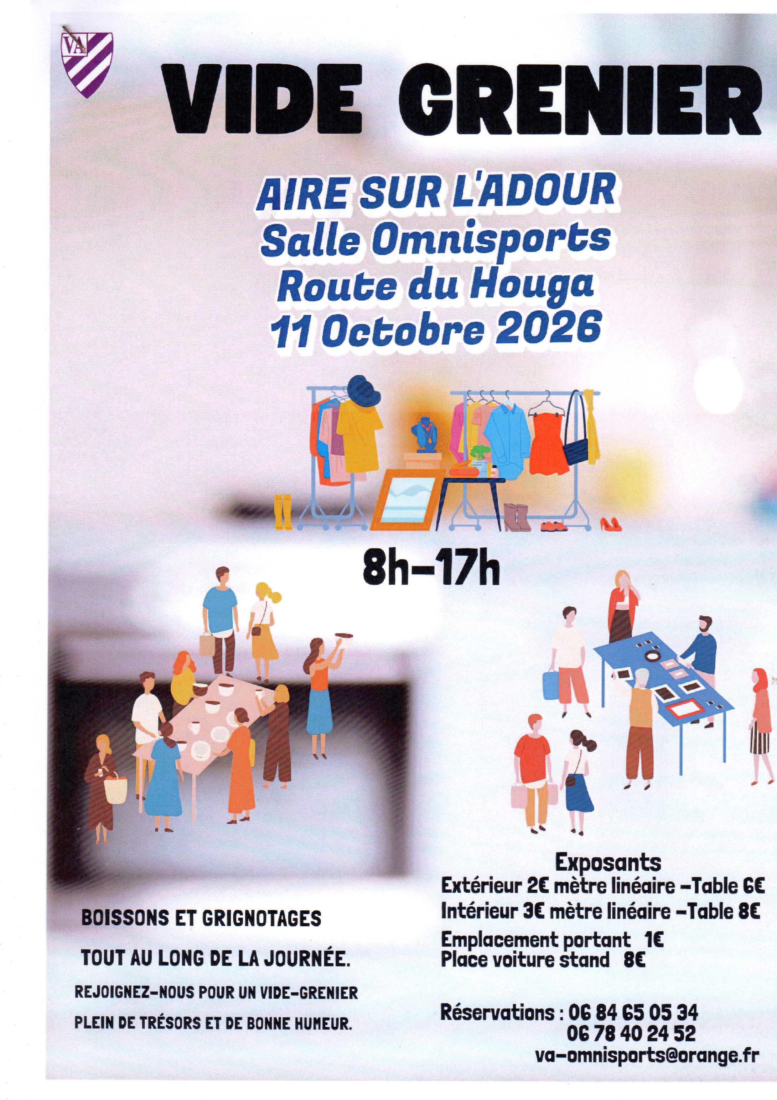 Affiche Vide Grenier Violette Aturine