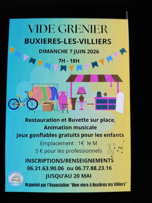 Affiche Vide-grenier Eurville-Bienville dimanche 20 septembre 2026 (52410)