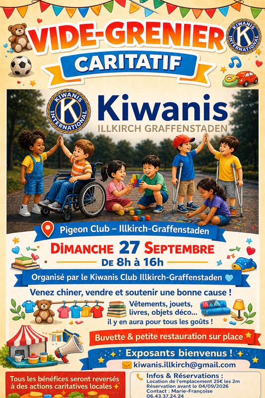 Affiche Vide-grenier Illkirch-Graffenstaden dimanche 27 septembre 2026 (67400)
