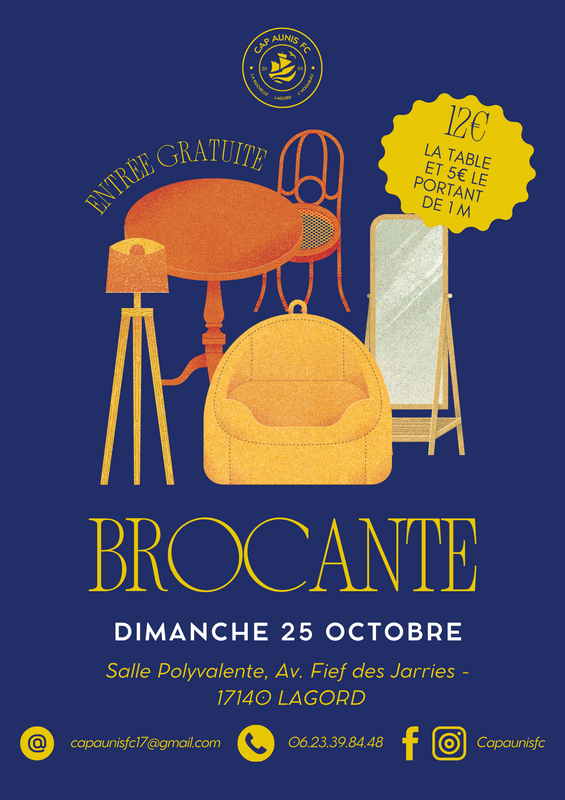 Affiche Brocante de Cap Aunis FC à Lagord