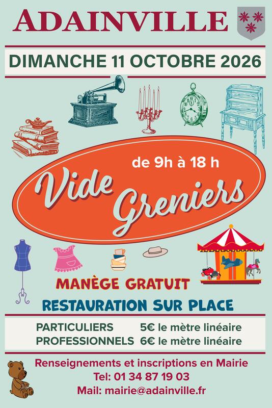 Affiche Vide-greniers d'Adainville
