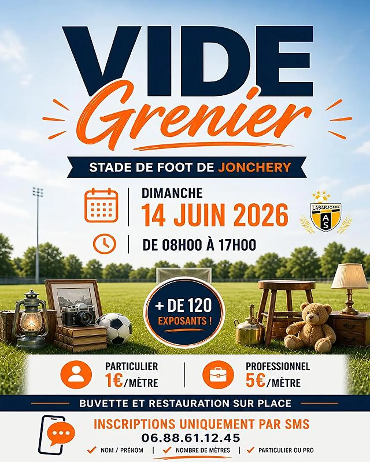 Affiche Vide-grenier Jonchery dimanche 14 juin 2026 (51140)