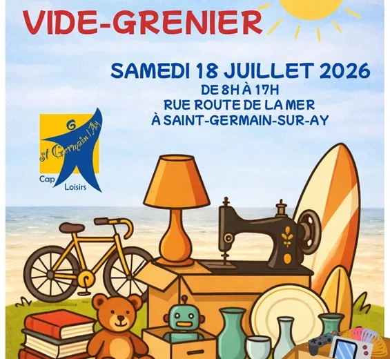 Affiche Vide-grenier Saint-Germain-sur-Ay samedi 18 juillet 2026 (50430)