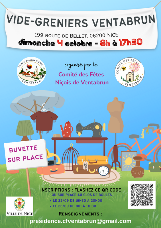 Affiche Vide-greniers de Ventabrun à Nice