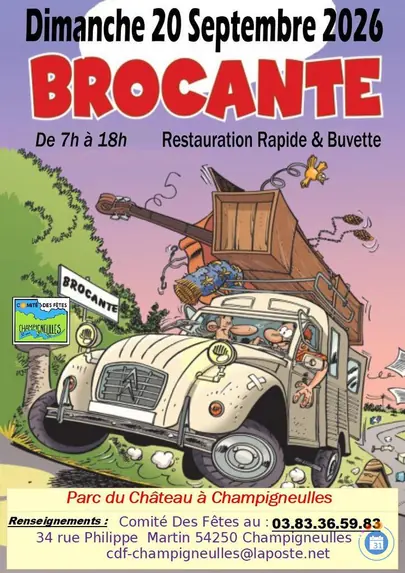 Affiche Brocante Champigneulles dimanche 20 septembre 2026 (54250)