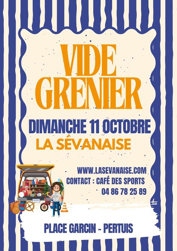 Affiche Vide-grenier de La Sévanaise à Pertuis